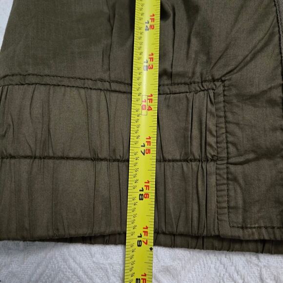 Ann Taylor Loft Crop Field Jacket military green Gorpcore Olive girl Bella Swan - Picture 8 of 9